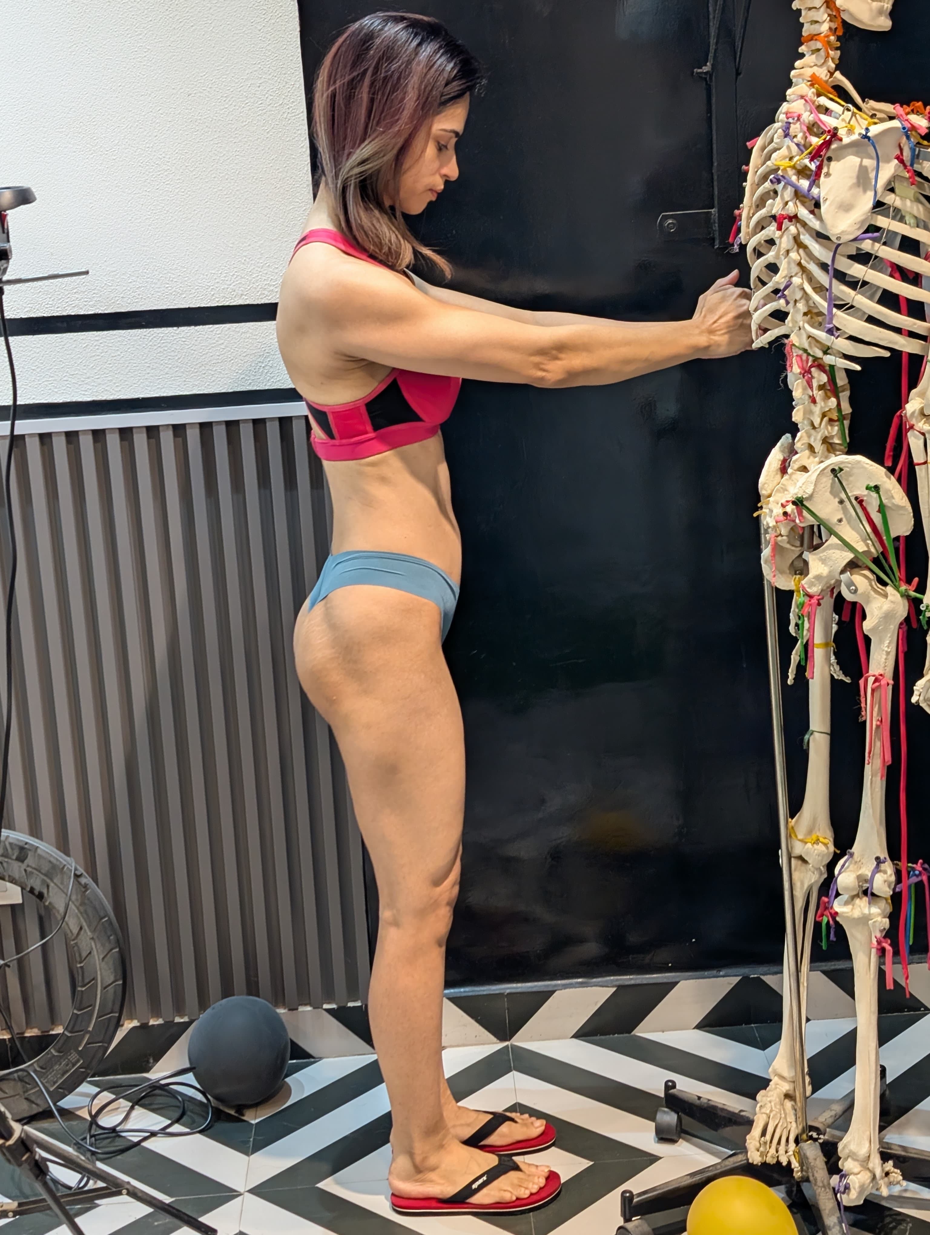 Swati monitoring her progress